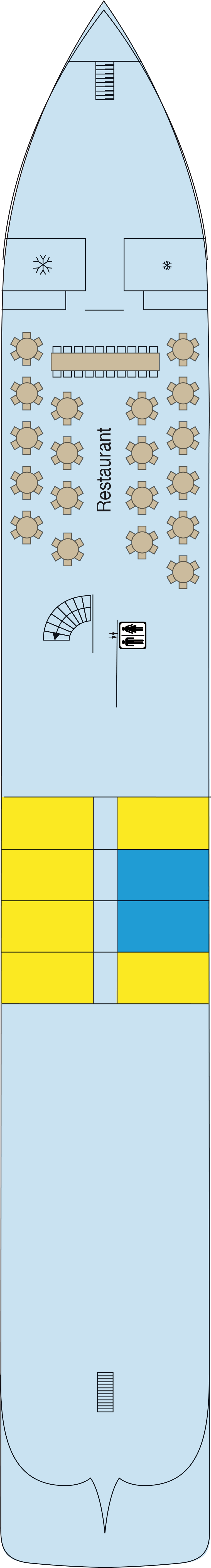 Main (Deck 1) deck plan for MS Gil Eanes