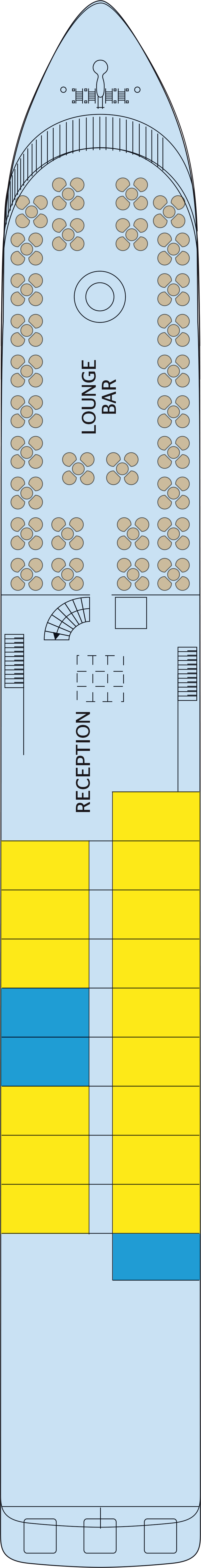 Middle (Deck 2) deck plan for MS Vasco de Gama