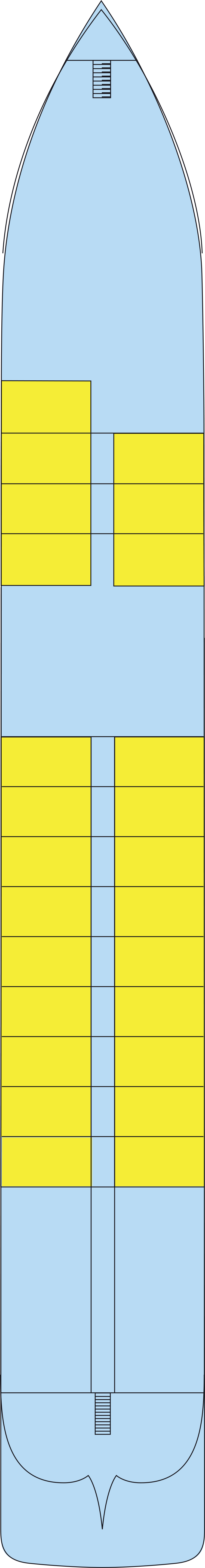 Main (Deck 1) deck plan for MS Cyrano de Bergerac