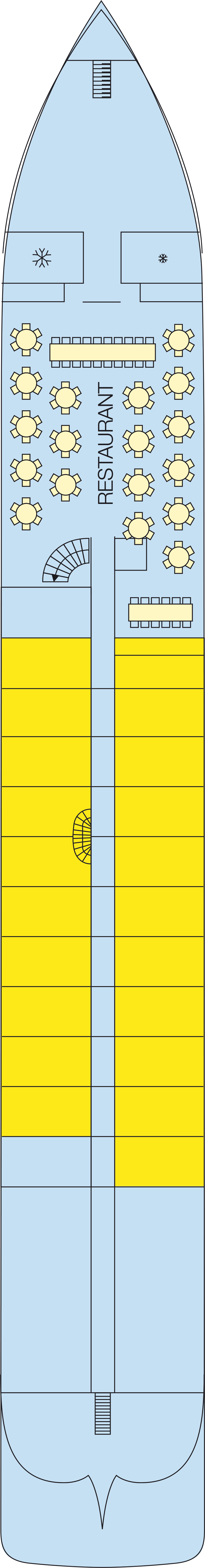 Main (Deck 1) deck plan for MS Beethoven