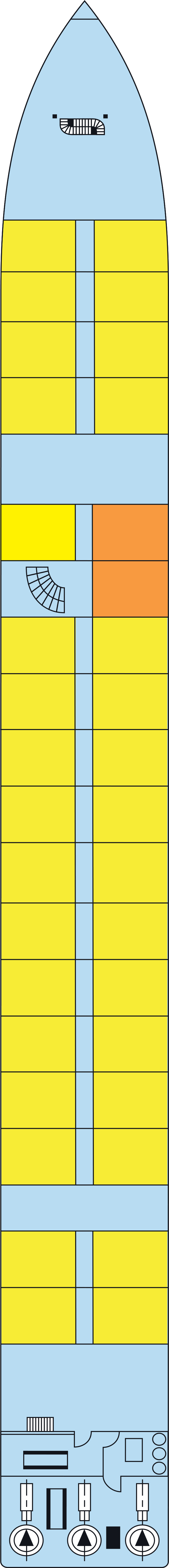 Main (Deck 1) deck plan for MS Douce France