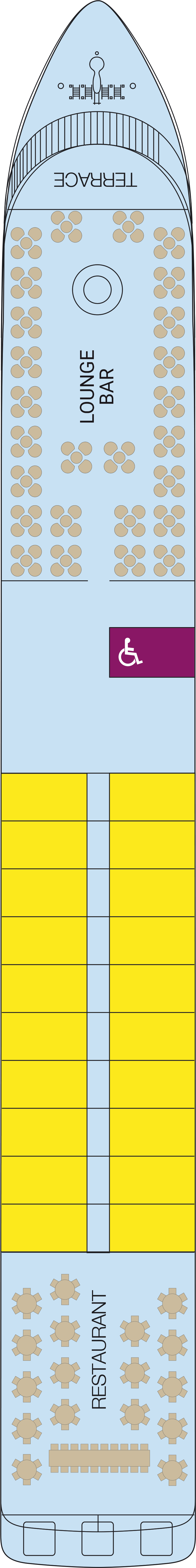 Middle (Deck 2) deck plan for MS Gerard Schmitter