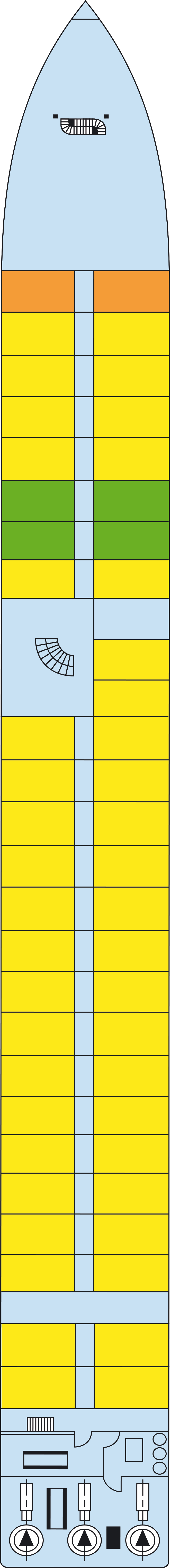 Main (Deck 1) deck plan for MS Monet