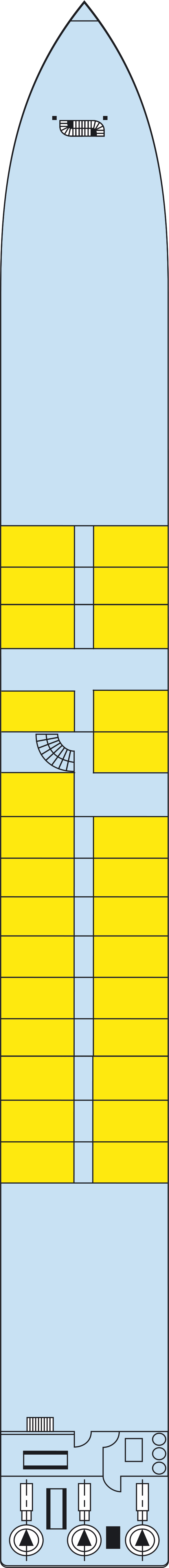 Main (Deck 1) deck plan for MS Victor Hugo