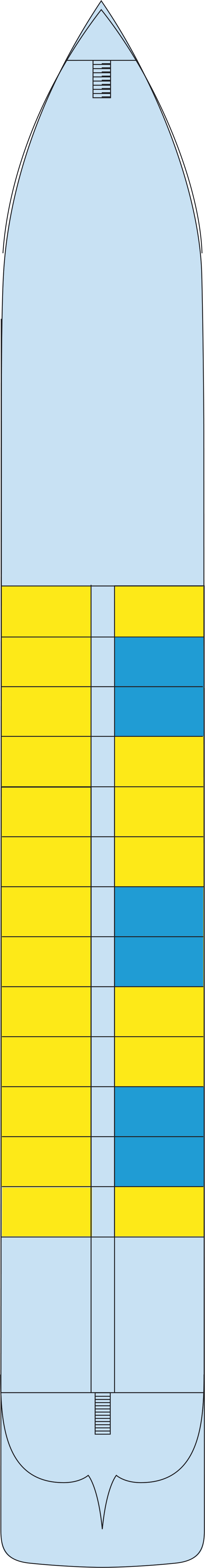 Main (Deck 1) deck plan for MS Vivaldi
