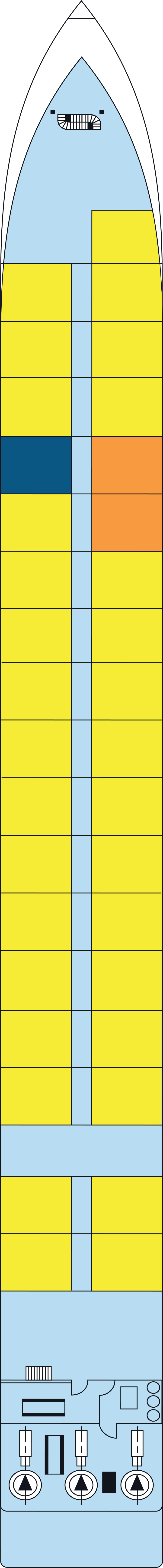 Main (Deck 1) deck plan for MS Camargue