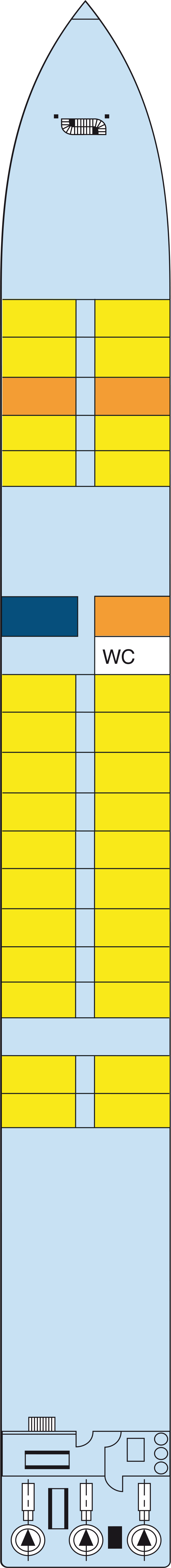 Main (Deck 1) deck plan for MS Van Gogh
