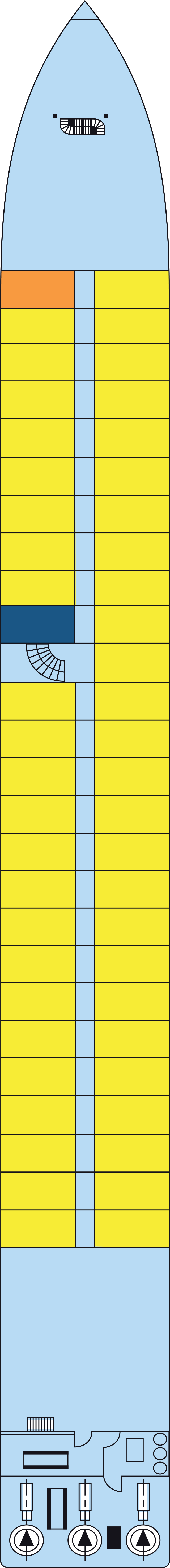Main (Deck 1) deck plan for MS Boticelli