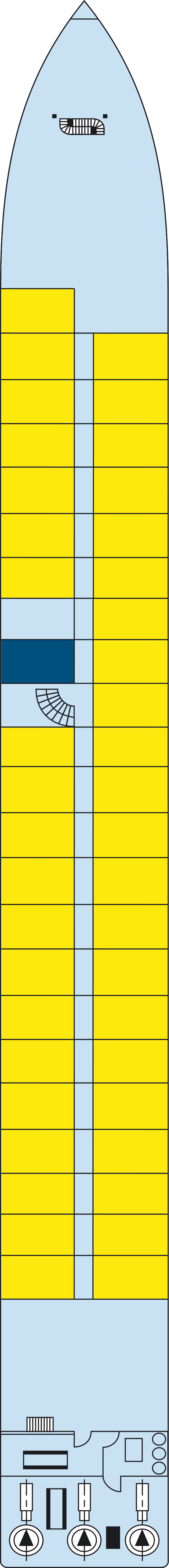 Main (Deck 1) deck plan for MS Seine Princess