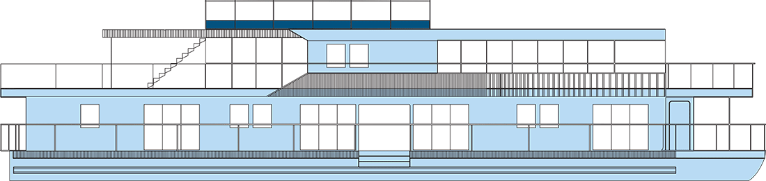 Where Main (Deck 1) is on MS African Dream
