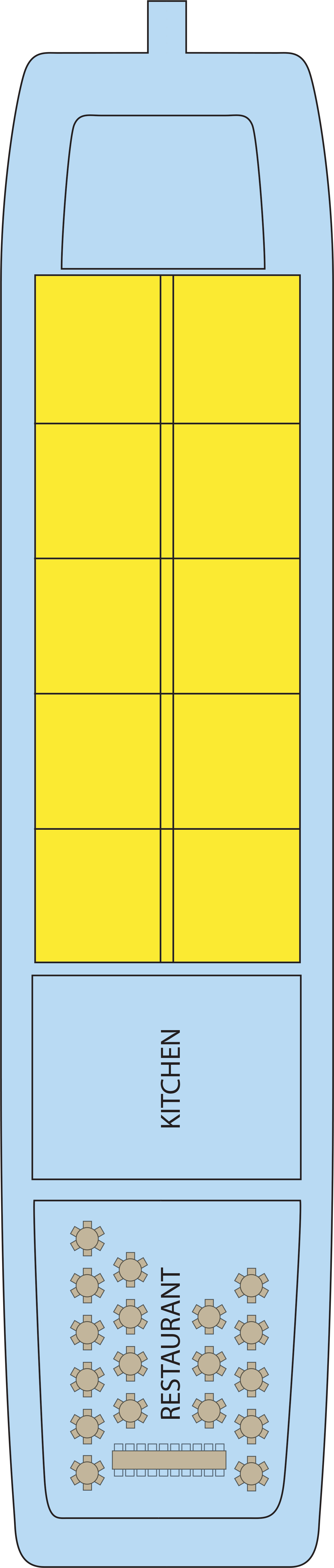 Upper (Deck 2) deck plan for RV Indochine