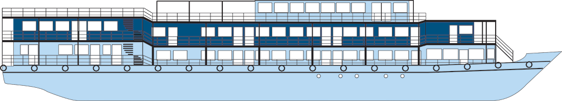 Where Upper (Deck 2) is on RV Indochine