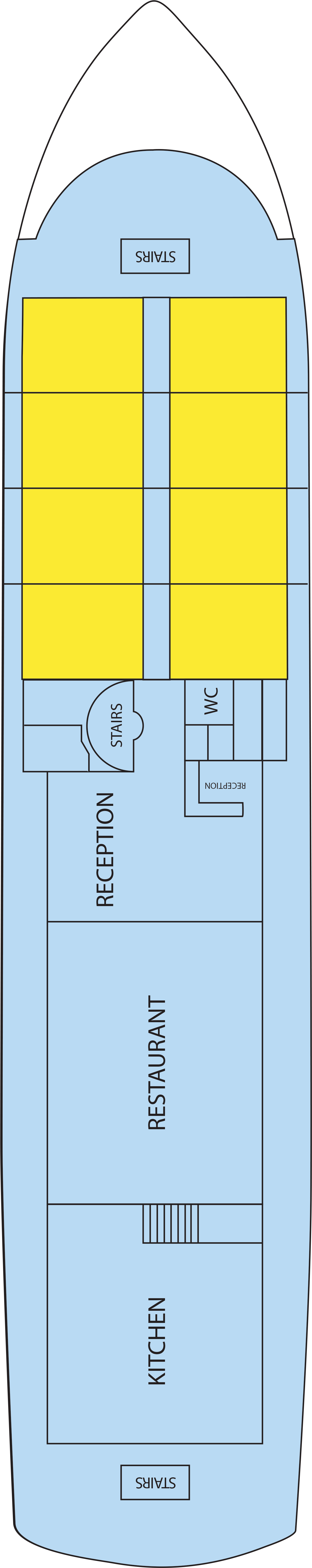 Main (Deck 1) deck plan for RV Indochine II