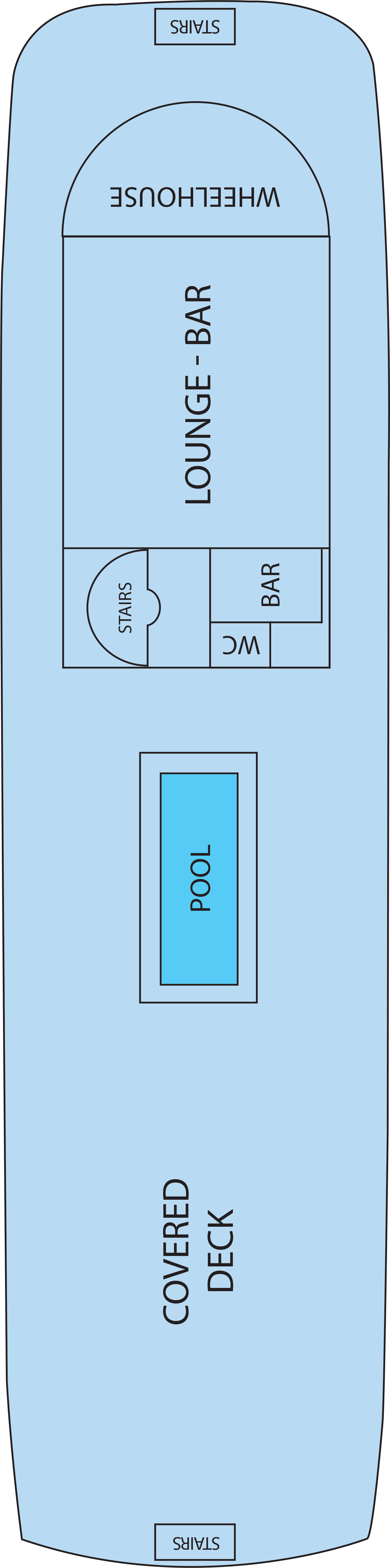 Sun (Deck 3) deck plan for RV Indochine II