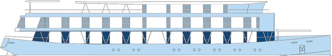 Where Main (Deck 1) is on RV Indochine II