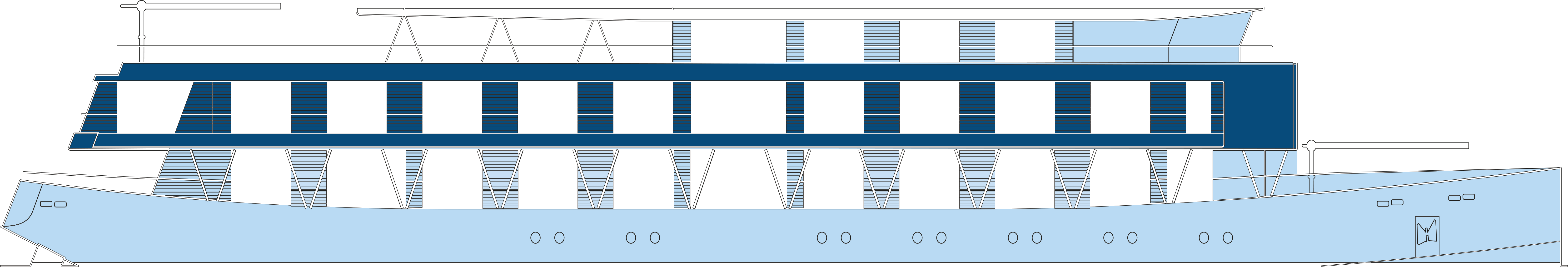 Where Upper (Deck 2) is on RV Indochine II