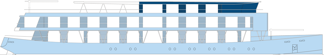 Where Sun (Deck 3) is on RV Indochine II