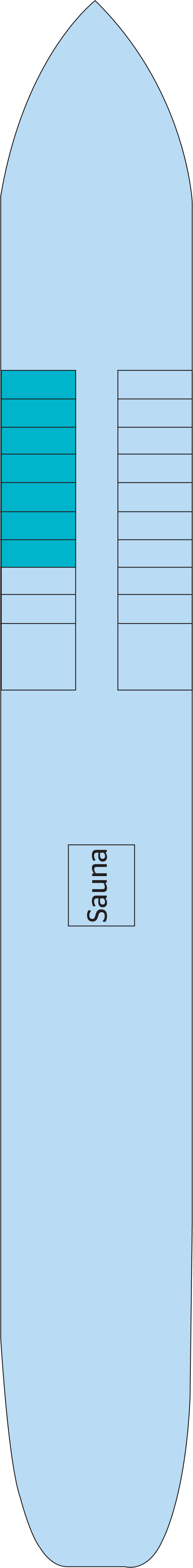 Lower (Deck 1) deck plan for Georgy Chicherin