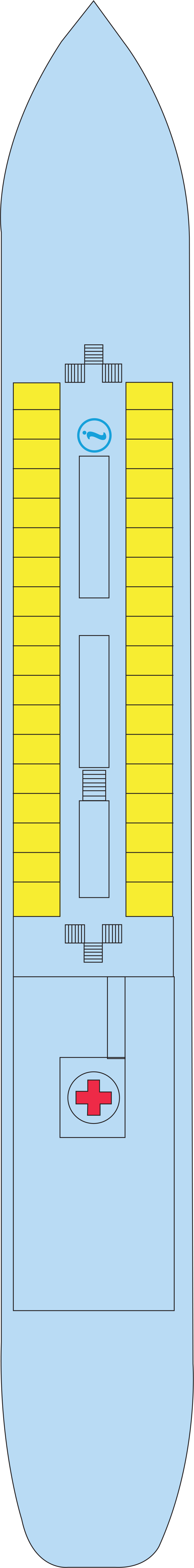 Main (Deck 2) deck plan for Georgy Chicherin