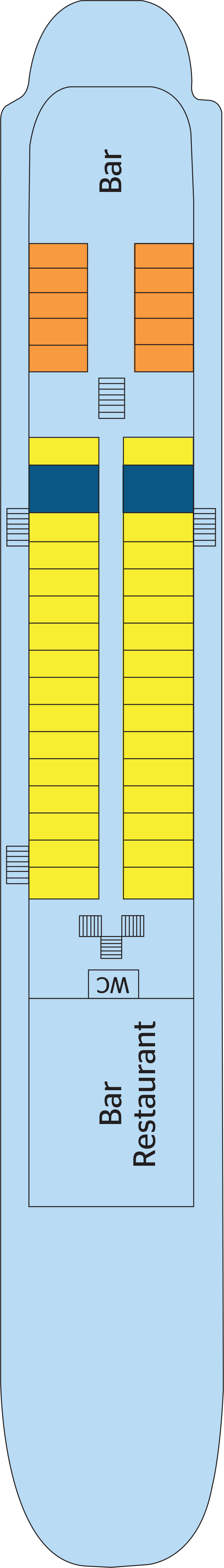 Boat (Deck 4) deck plan for Georgy Chicherin