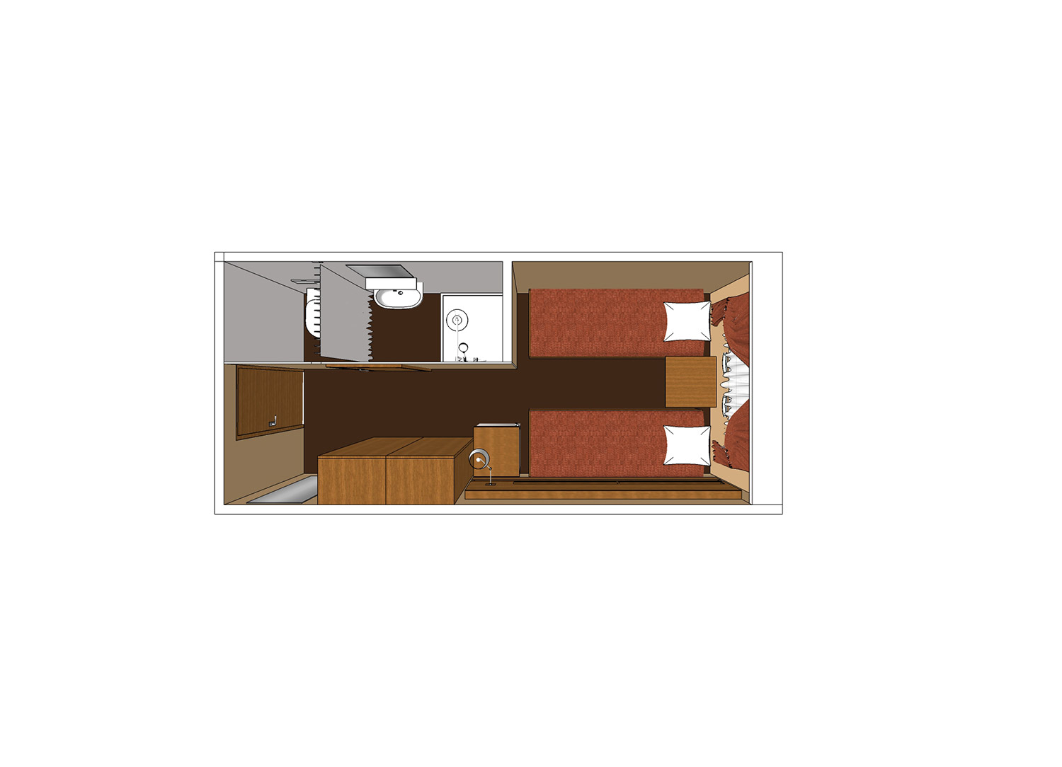 Standard Stateroom stateroom on Georgy Chicherin