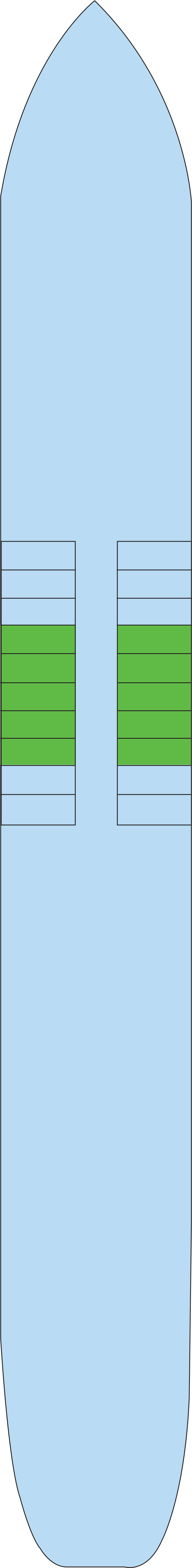 Lower (Deck 1) deck plan for MS Kronstadt