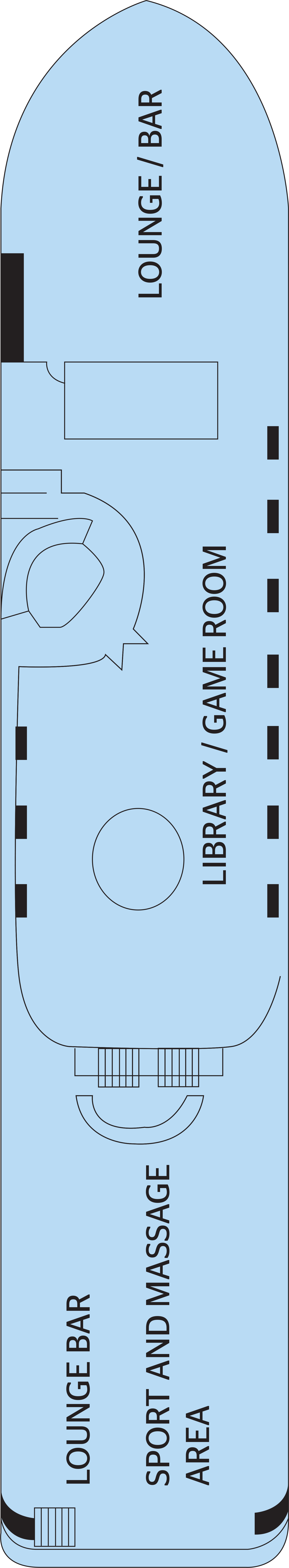 Upper Sun (Deck 4) deck plan for Steigenberger Royale 