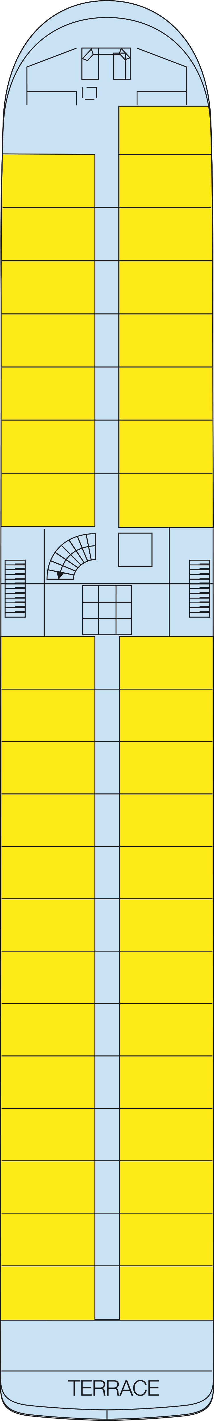 Upper (Deck 3) deck plan for MS R.E. Waydelich L.J.