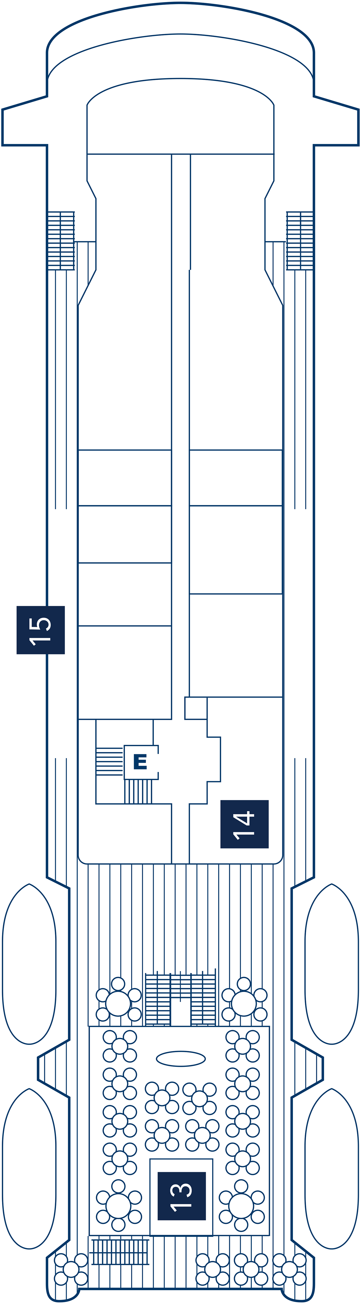 Deck 5 deck plan for SeaDream II