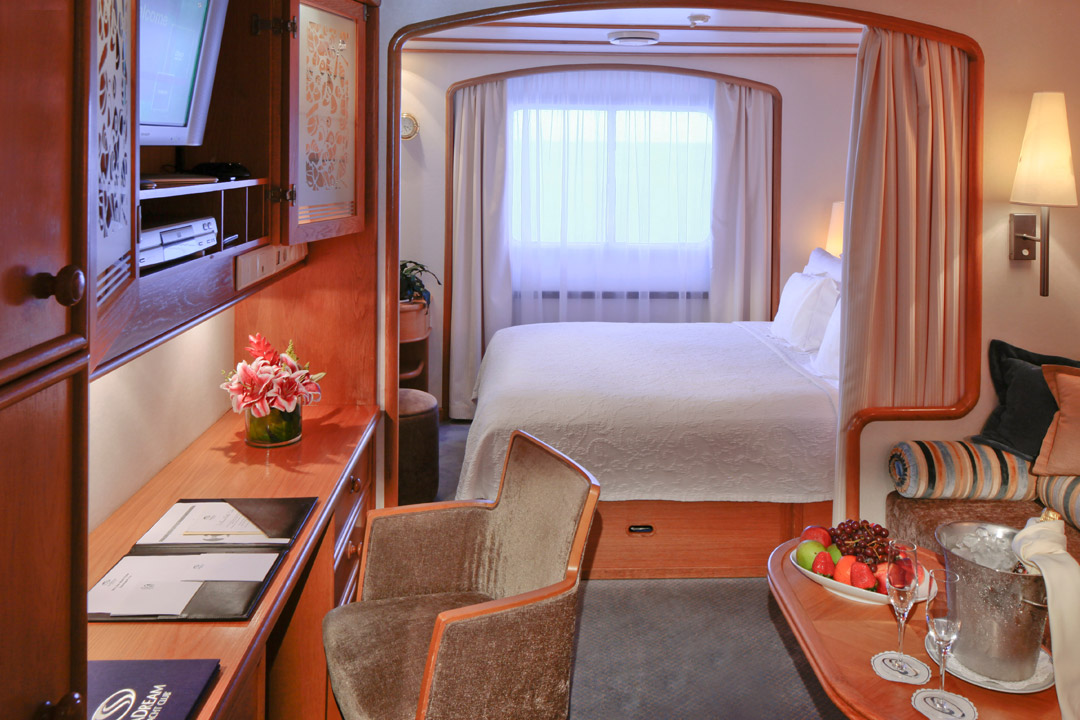  Bask in the comforts of the luxurious accommodations aboard all SeaDream cruises 