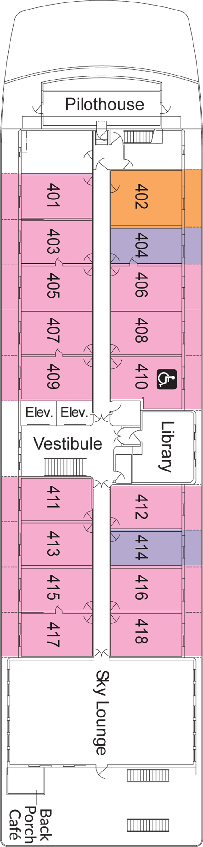 Deck 4 deck plan for American Constitution