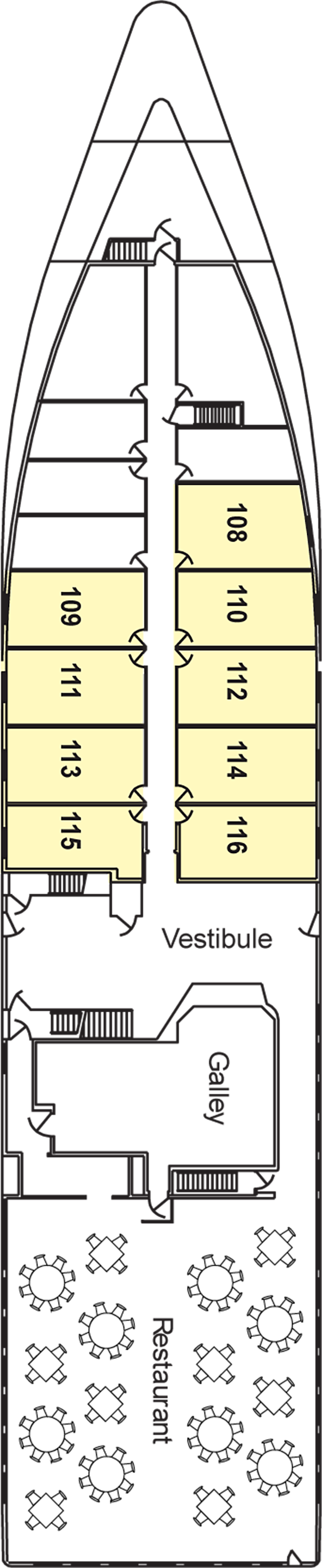 Deck 1 deck plan for American Independence