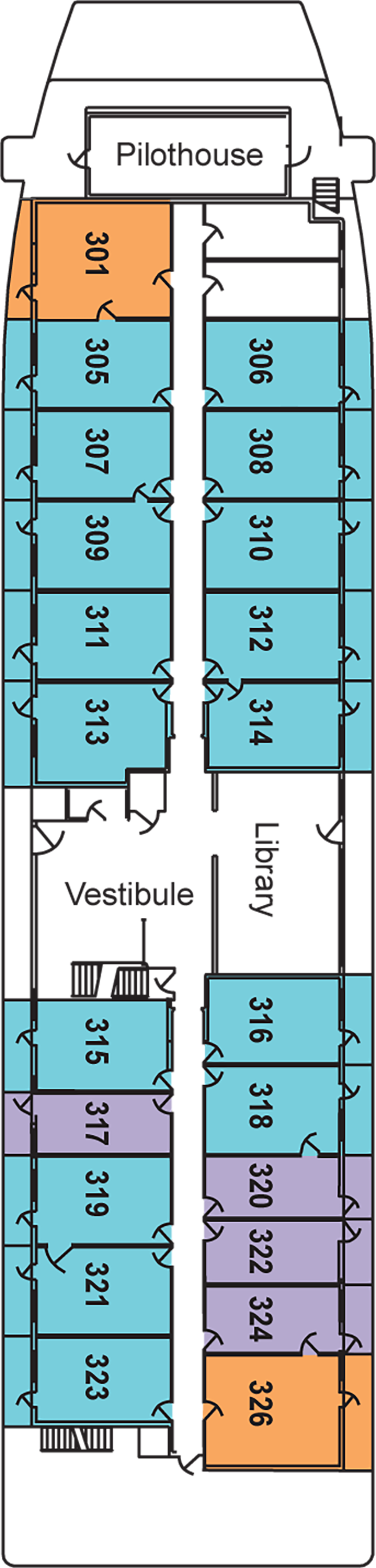 Deck 3 deck plan for American Independence