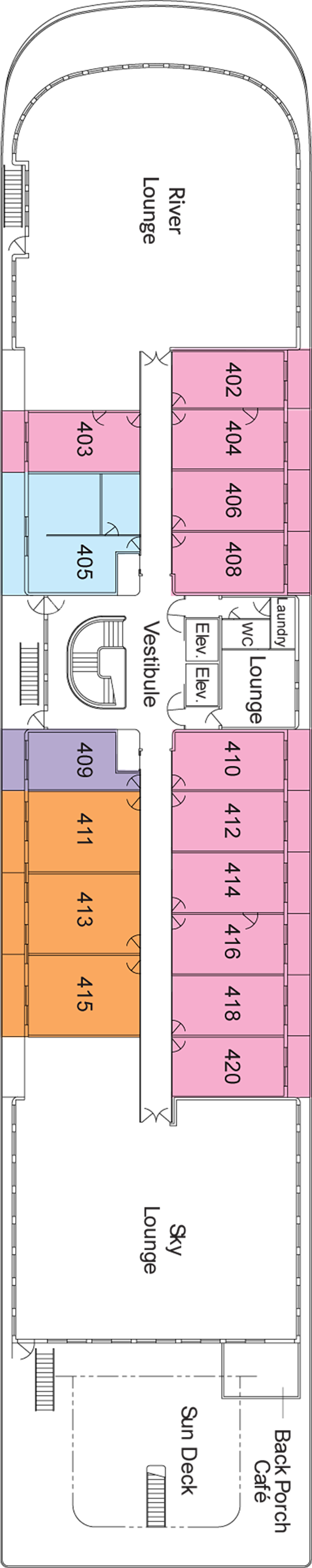 Deck 4 deck plan for American Song