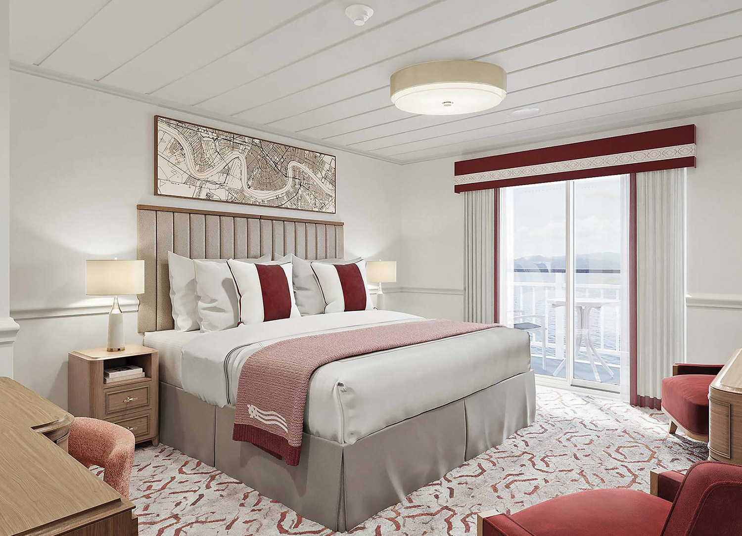 Private Balcony Stateroom - Bedroom