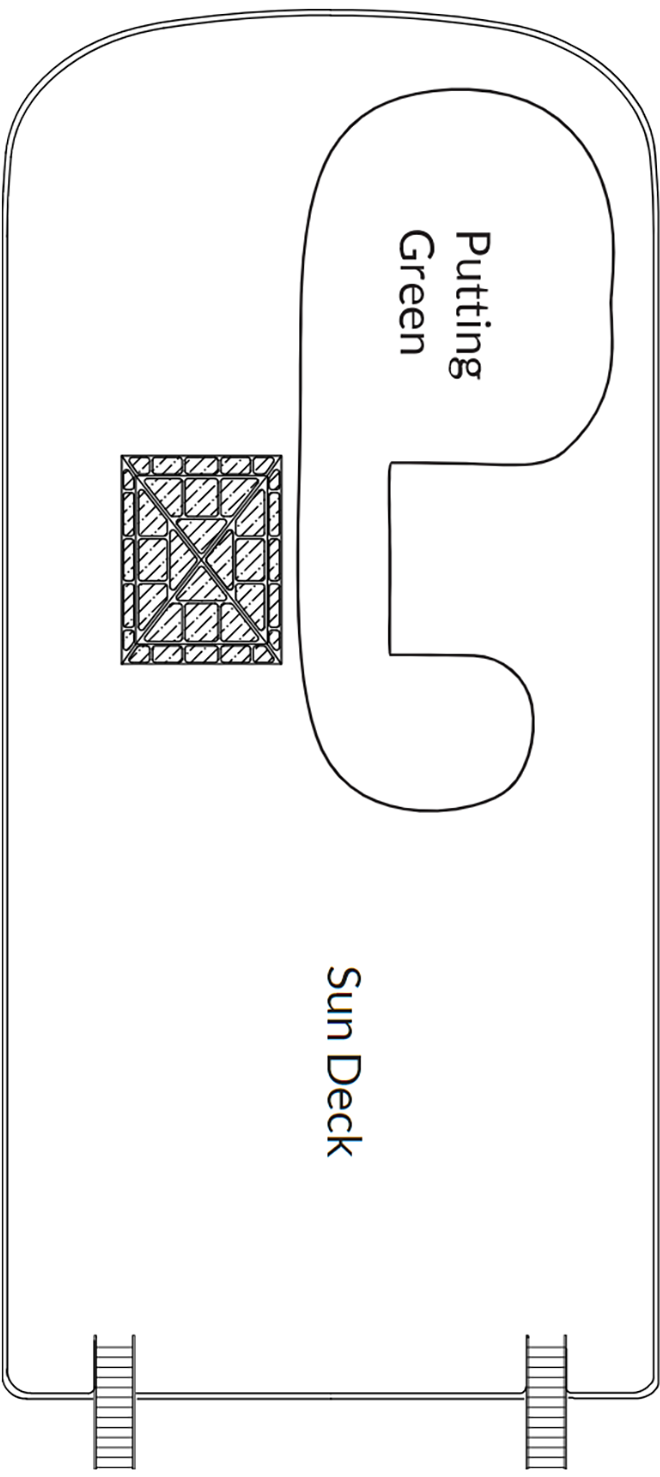 Deck 6 deck plan for American Harmony 