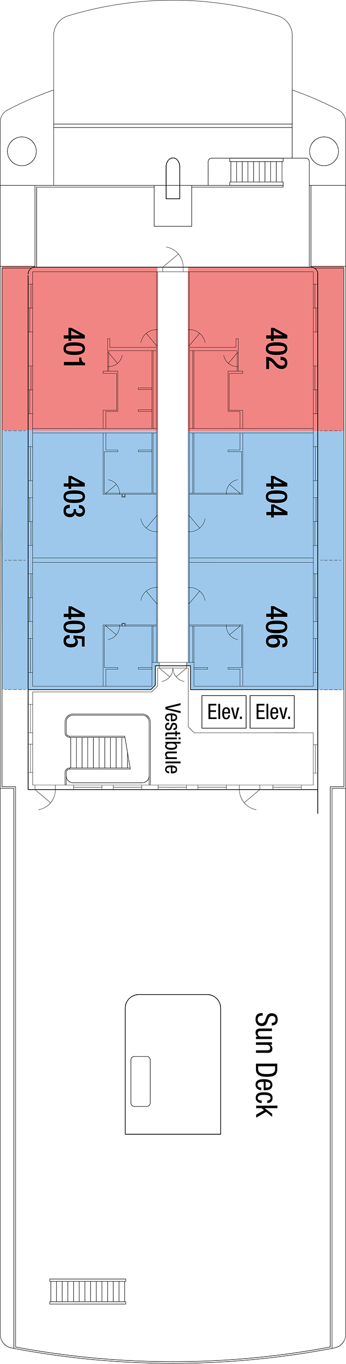Deck 4 deck plan for American Glory