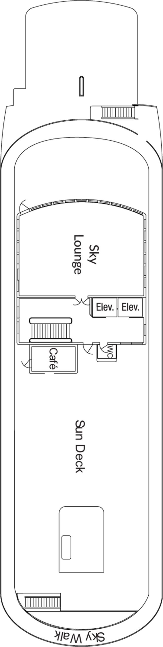 Deck 5 deck plan for American Pioneer
