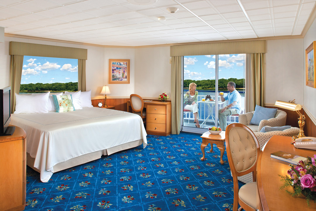 Modern, luxurious and spacious staterooms boast one-of-a-kind private panoramas.