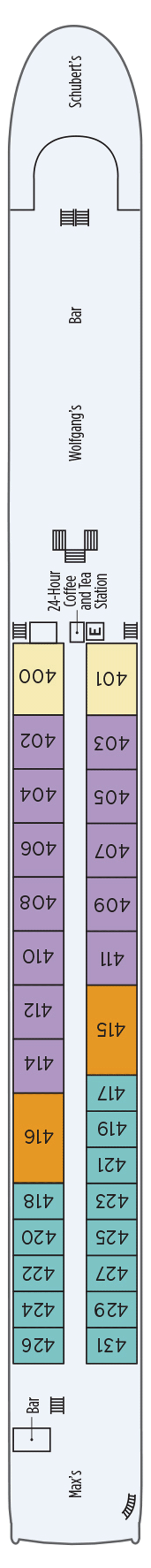 Rhine (Deck 3) deck plan for S.S. Beatrice