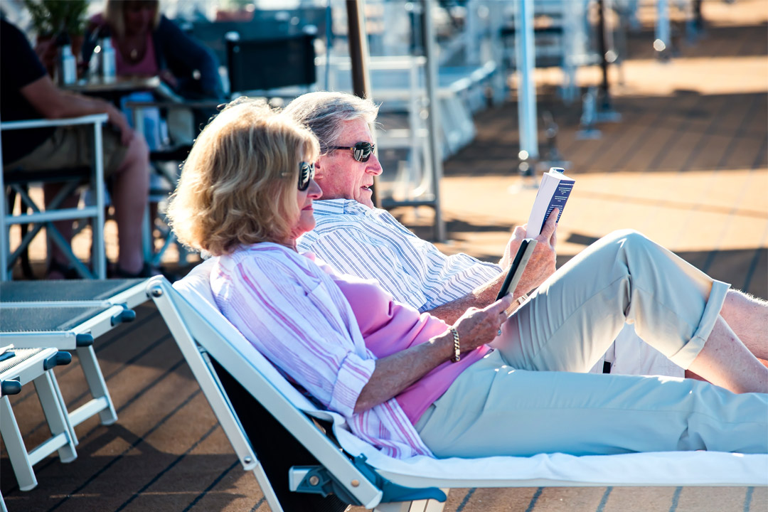  There is plenty opportunity to relax onboard <em>River Duchess</em>.