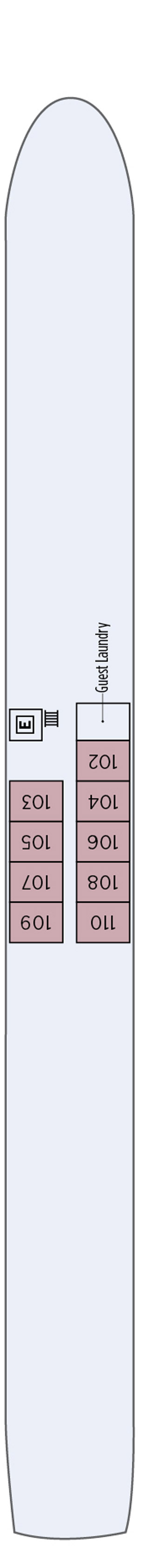 Moselle (Deck 1) deck plan for River Princess