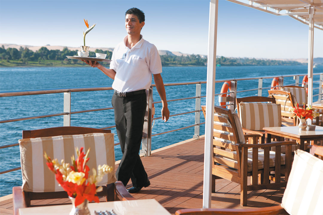  The staff onboard <em>River Queen</em> is ready to provide you with anything you need!