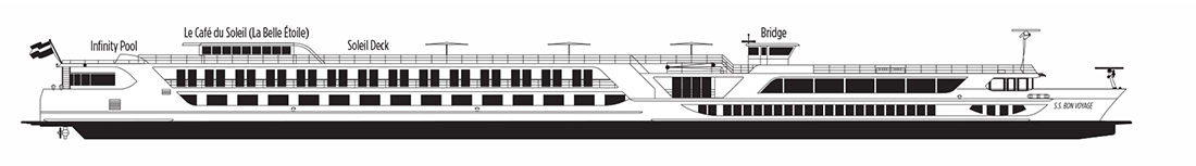 Where Beaujolais (Deck 1) is on S.S. Bon Voyage