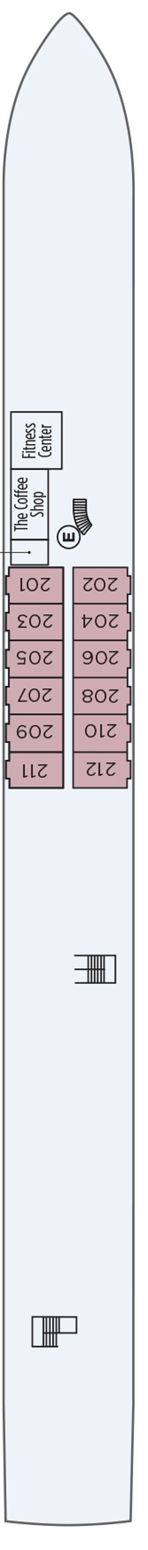 Saint Remy (Deck 1) deck plan for S.S. Catherine