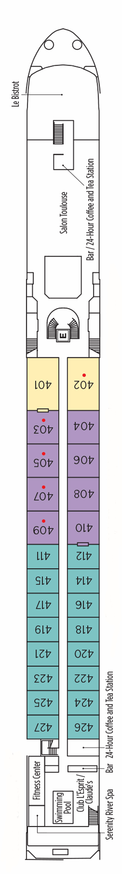 Victor Hugo (Deck 3) deck plan for S.S. Joie de Vivre