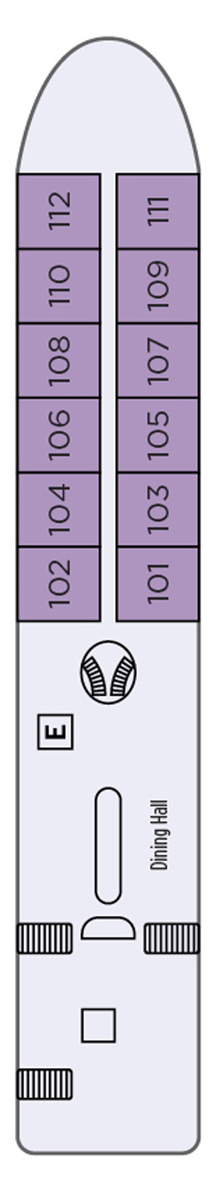 Lotus (Deck 2) deck plan for Mekong Jewel