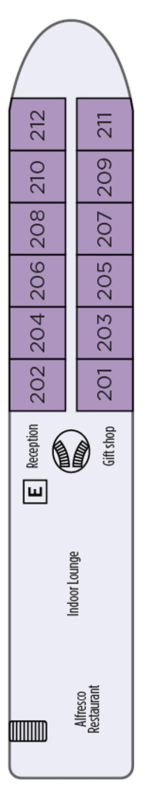 Orchid (Deck 3) deck plan for Mekong Jewel