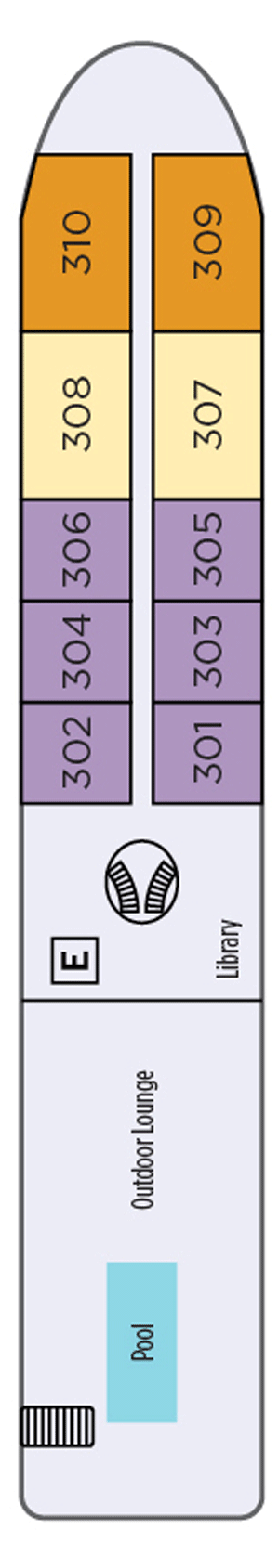 Sun (Deck 4) deck plan for Mekong Jewel