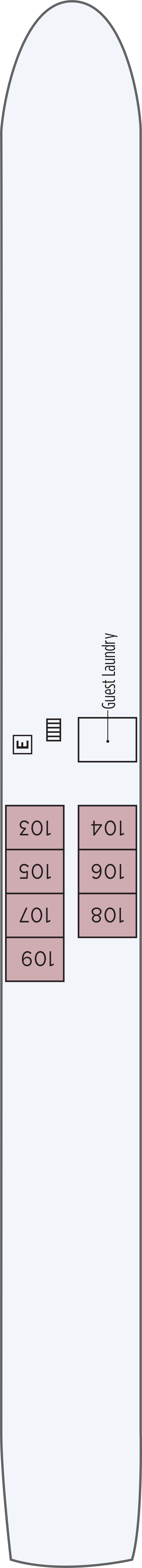 Torcello (Deck 1) deck plan for S.S. La Venezia